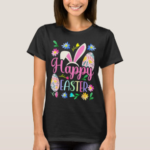 Fröhlicher Osterhase Frühhling Osterei Oster-Shirt T-Shirt