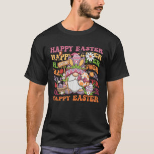 Fröhlicher Osterhase Frühling Gnom Ostereierjagd T-Shirt