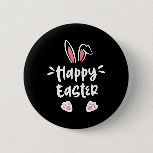 Fröhlicher Osterhase Frühling Osterei Ostermänner Button