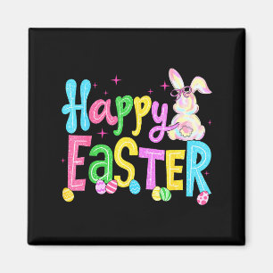 Fröhlicher Osterhase für Kinder Mädchen Teenager T Magnet