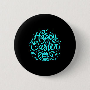 Fröhlicher Osterhase Hase Gesicht Lustiger Osterta Button