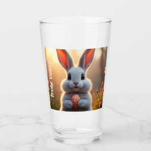 Fröhlicher Osterhase im Zauber des Frühlings Glas