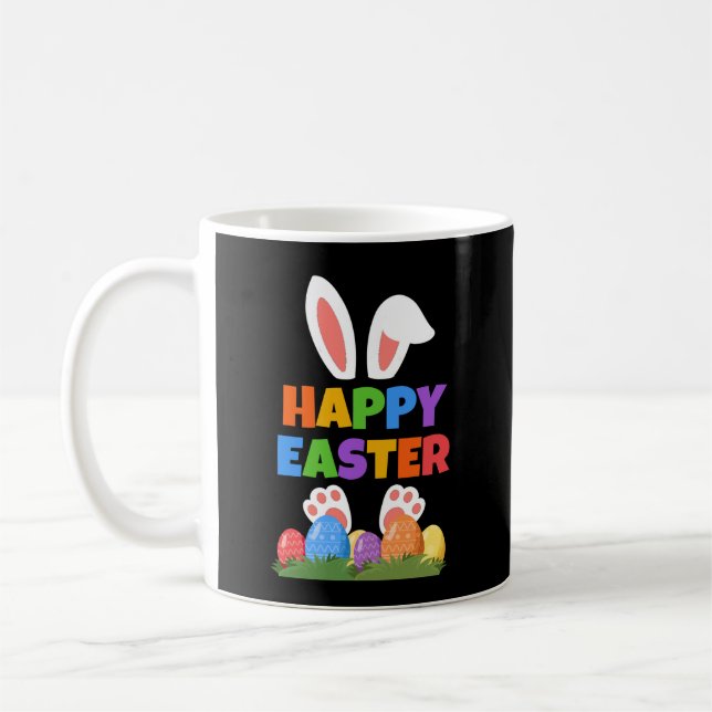 Fröhlicher Osterhase  Kaffeetasse (Links)
