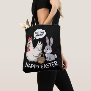 Fröhlicher Osterhase Kaninchen Huhn Nicht schon wi