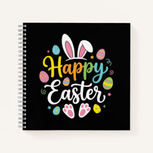 Fröhlicher Osterhase Kaninchen Lustiger Ostertag F Notizbuch