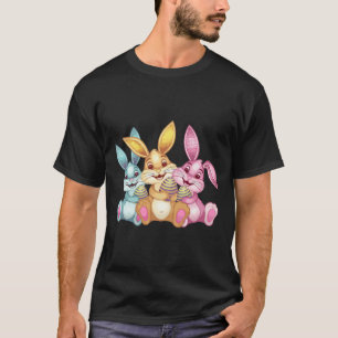 Fröhlicher Osterhase Kaninchen Lustiger Ostertag T-Shirt