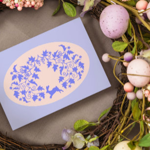 Fröhlicher Osterhase  Karte