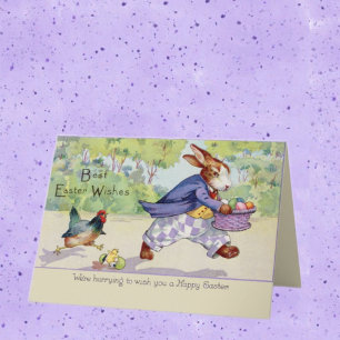 Fröhlicher Osterhase  Karte