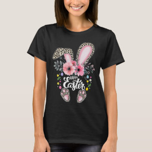 Fröhlicher Osterhase Leopard Ostereier-Suche Oster T-Shirt