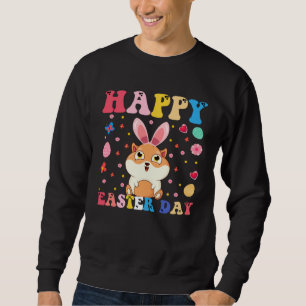 Fröhlicher Osterhase Meerschweinchen Ostertag Groo Sweatshirt