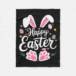 Fröhlicher Osterhase Ostereier Jagdtrupp Ostern Wo Fleecedecke