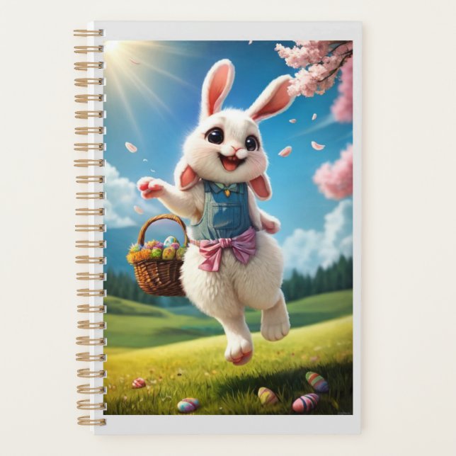Fröhlicher Osterhase Planer (Vorderseite)