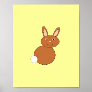 Fröhlicher Osterhasenposter Poster