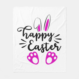 Fröhlicher Ostern Fleecedecke