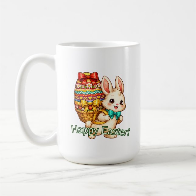 Fröhlicher Ostern Kaffeebecher Kaffeetasse (Links)