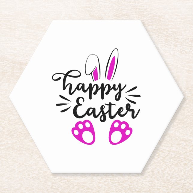 Fröhlicher Ostern Untersetzer (Vorderseite)