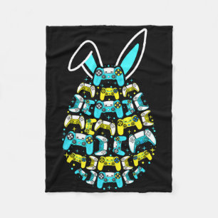 Fröhlicher Ostertag Gaming Bunny Ei Lustiger Gamer Fleecedecke