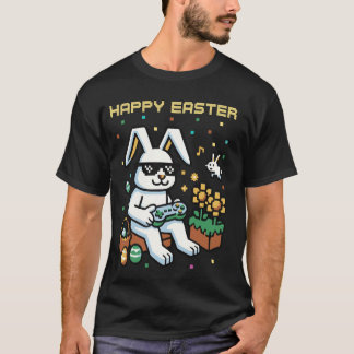 Fröhlicher Osthase Eier Jungen Mädchen Kinder Game T-Shirt
