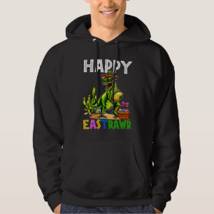 Fröhlicher Ostrawr Trex Osterhase Ei Lustiger Dino Hoodie