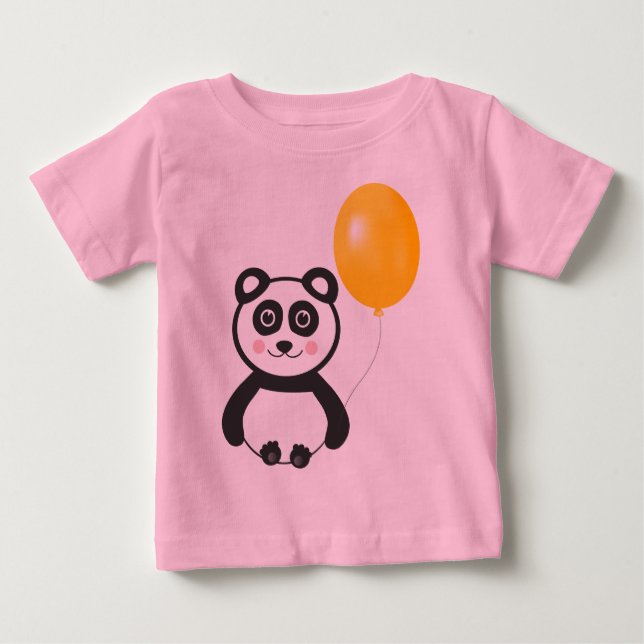 fröhlicher Panda Baby T-shirt (Vorderseite)