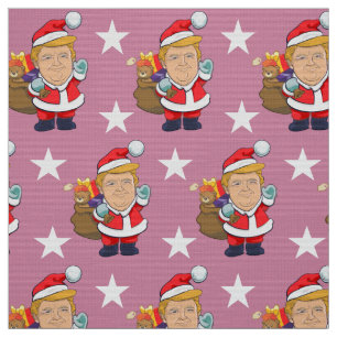 Fröhlicher Präsident Donald Trump Weihnachten Stoff