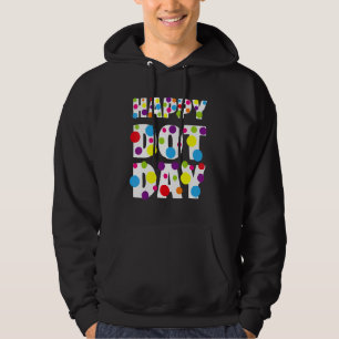 Fröhlicher Punkt-Tag Bunter Regenbogen Punkte Jung Hoodie