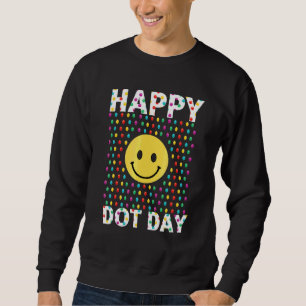 Fröhlicher Punkt-Tag Bunter Regenbogen Punkte Jung Sweatshirt