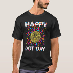 Fröhlicher Punkt-Tag Bunter Regenbogen Punkte Jung T-Shirt