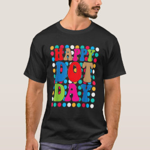 Fröhlicher Punkt-Tag Bunter Regenbogen Punkte Jung T-Shirt