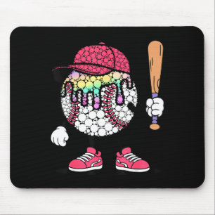Fröhlicher Punkt-Tag Polka-Punkte Baseball Kinder  Mousepad