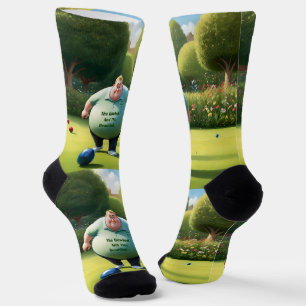 Fröhlicher Rasenspieler-Mann, Socken