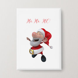 Fröhlicher Santa Ho Ho Button