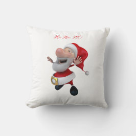 Fröhlicher Santa Ho Ho Kissen