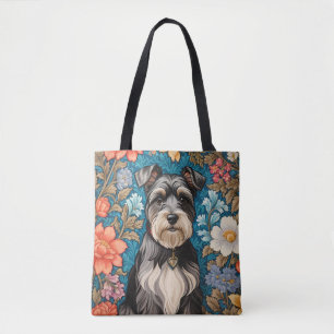 Fröhlicher Schnauzer William Morris Inspiriert Flo