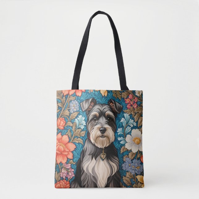 Fröhlicher Schnauzer William Morris Inspiriert Flo (Vorderseite)