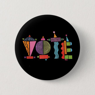 Fröhlicher Spaß-GETV-Button / Wahl-Button Button
