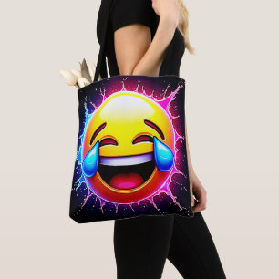 Fröhlicher Spritzer: Lachende Emoji-Kunst