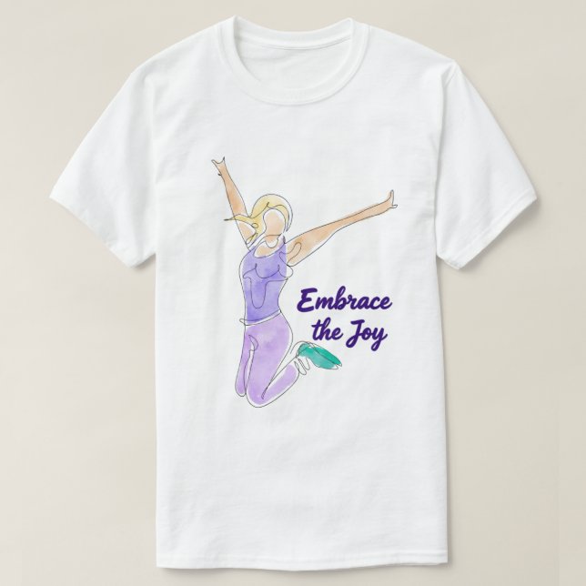 Fröhlicher Sprung T-Shirt (Design vorne)