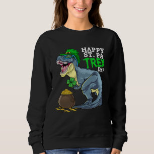Fröhlicher St PaTRex Dinosaurier Saint Patrick Tag Sweatshirt