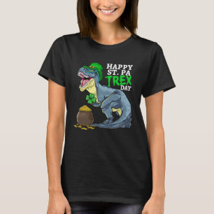 Fröhlicher St PaTRex Dinosaurier Saint Patrick Tag T-Shirt