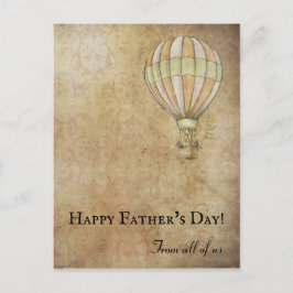 Fröhlicher Tag der Blütenblase in Beige Postkarte