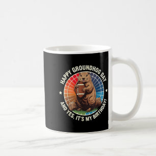 Fröhlicher Tag des Murmeltieres Geburtstags-Footba Kaffeetasse