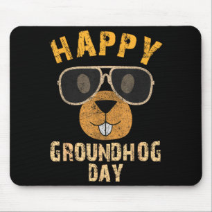 Fröhlicher Tag des Murmeltieres Lustige Murmeltier Mousepad
