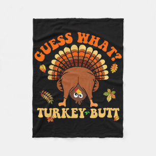 Fröhlicher Truthahntag Lustiger Thanksgiving Truth Fleecedecke