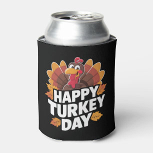 Fröhlicher Truthahntag Thanksgiving Day Feiertagsg Dosenkühler