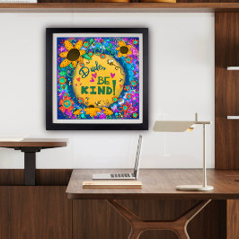 Fröhlicher Typ, sei eine nette Hummelschule Poster