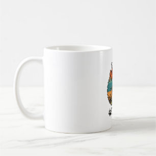 Fröhlicher Unartiger Hund Braun Retro Sonne Pfoten Kaffeetasse