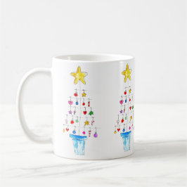 Fröhlicher und heller Baum Kaffeetasse