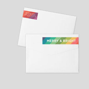 Fröhlicher und heller Regenbogen-Weihnachten