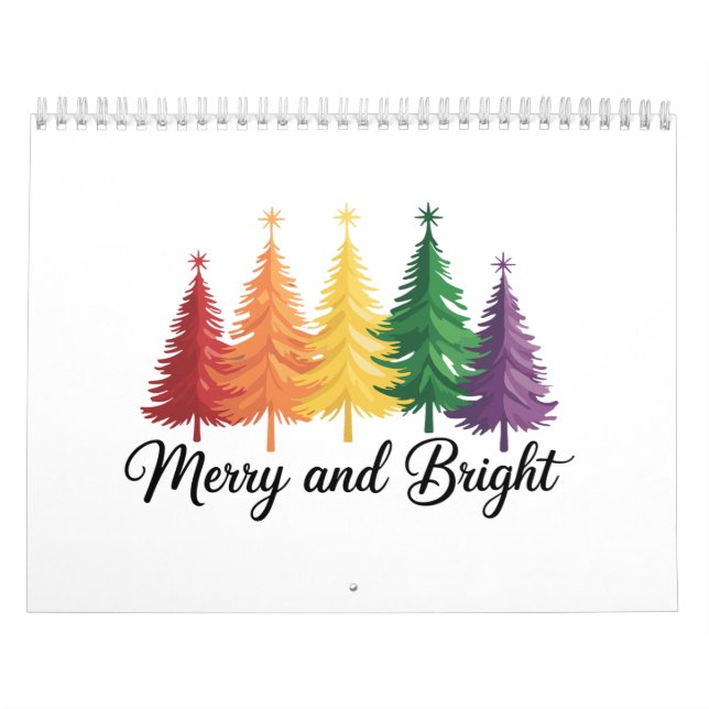Fröhlicher und heller Regenbogen-Weihnachtsbaum Ga Kalender (Titelbild)